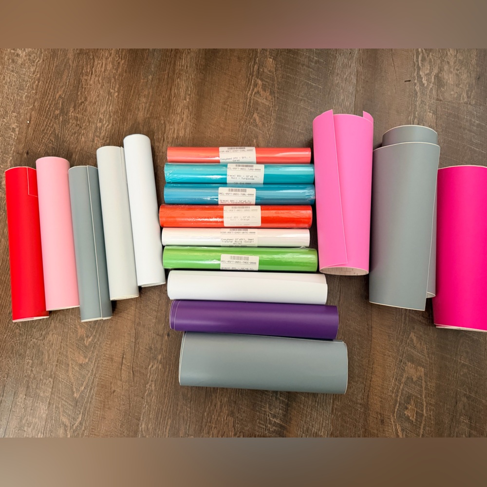 Vinyl roll bundle -oracle 651, 631 + easyweed - assorted colors